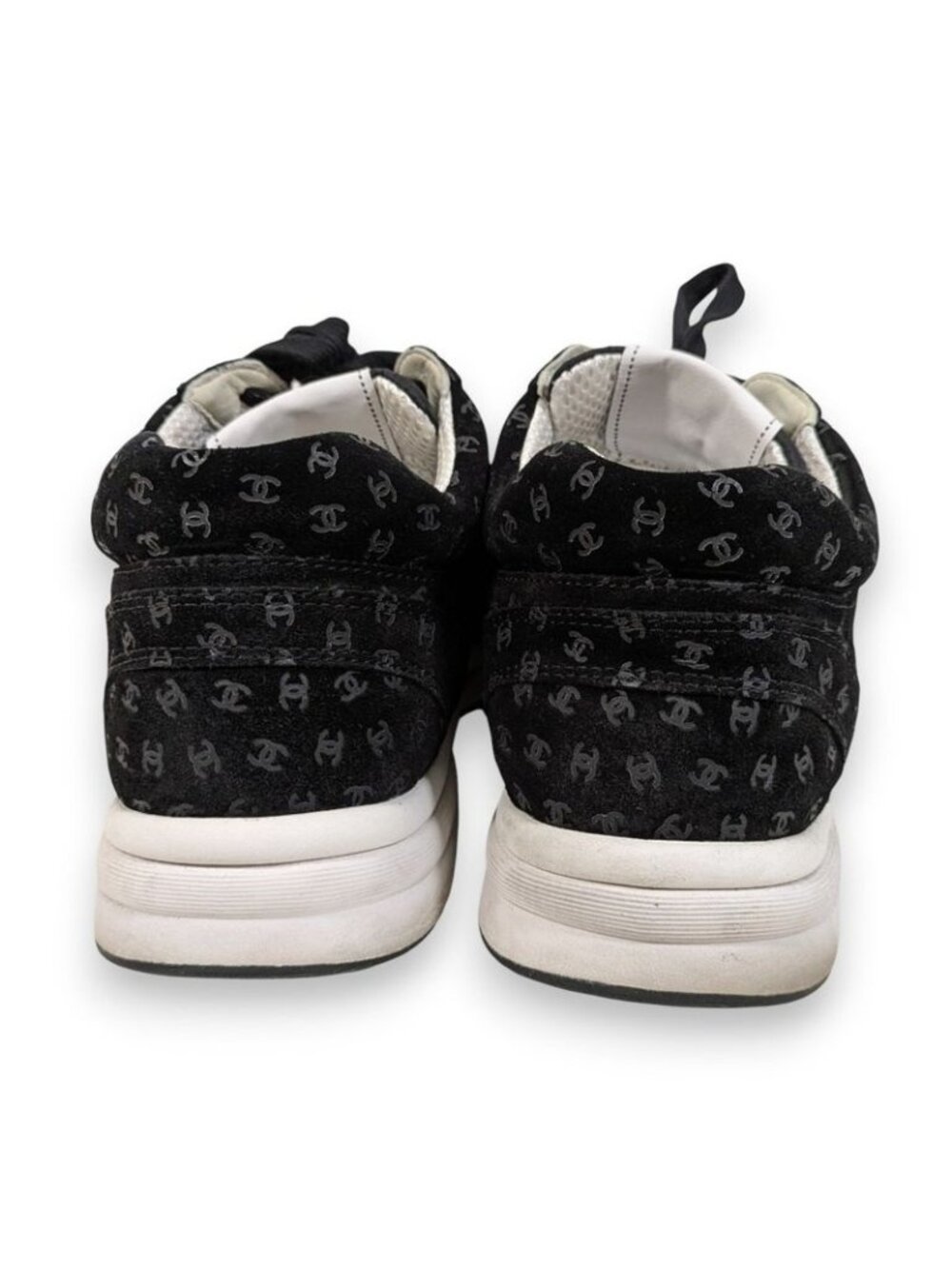 Chanel Coco Mark Print Suede Sneakers Size 42 22AW - Picture 6 of 15